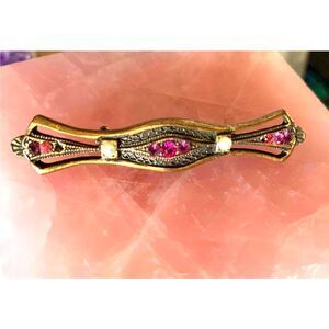 Victorian Style Antique Gold Brooch, Mint, Unmarked